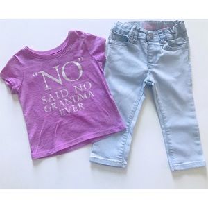 The Children’s Place Graphic Tee & Light Jeans